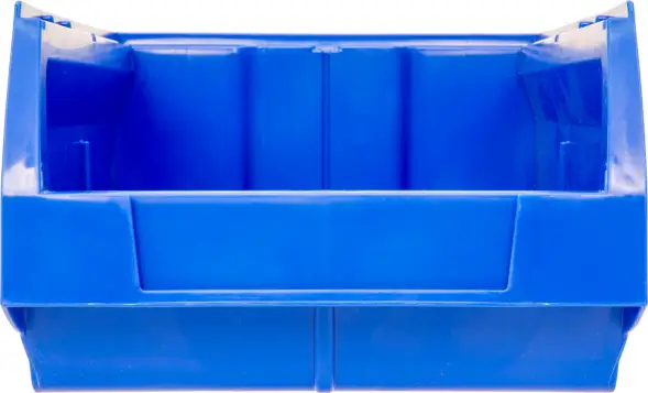 Ящик (лоток) пластиковый сплошной, 350x230x150 мм, 12.08 л, синий [5003]