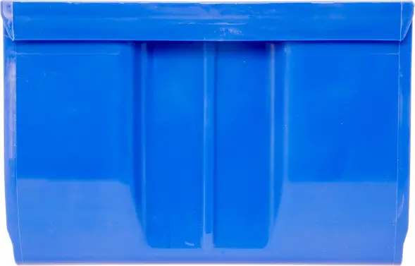 Ящик (лоток) пластиковый сплошной, 350x230x150 мм, 12.08 л, синий [5003]