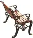 Скамейка чугунная «Гефест» 0,8 м (кресло)