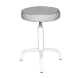Табурет светло-серый Т04-1 белый каркас [10995]