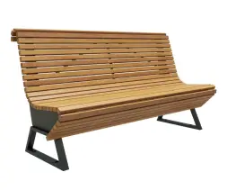 Скамейка стальная «Аллегория» 0,6 м (кресло)