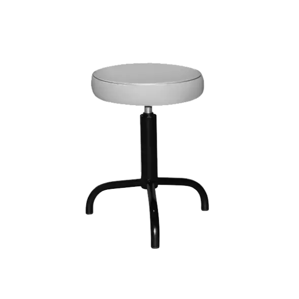 Табурет светло-серый Т04-1 черный каркас [10996]
