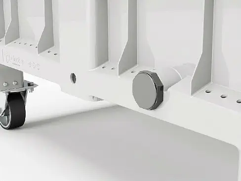 Контейнер iBox 1200х800х800 сплошной на ножках с пробкой 1"