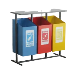 Урна для мусора 3-х секционная УМ-3