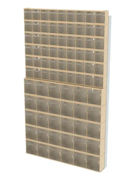 Стойка бежевая настенная Стелла-техник 402-06-05-00-B