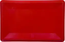 Ящик пластиковый сплошной Е3 (евроформат), 600x400x300 мм, 61 л, красный [210]