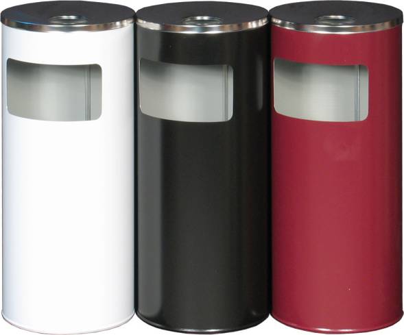 Урна уличная 30 см, крышка нержавейка (К300Н)