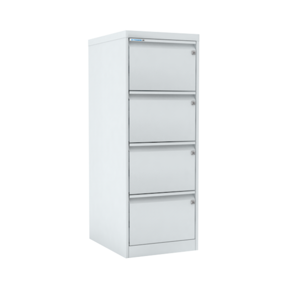 Шкаф картотечный ШК-4 А4 (210×297 мм) с мастер-системой и замками на каждом ящике [9900]