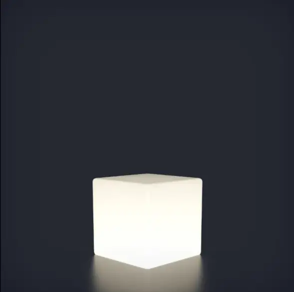 Светящийся куб Piazza 200 мм Подсветка: RGB/W, ландшафтное крепление