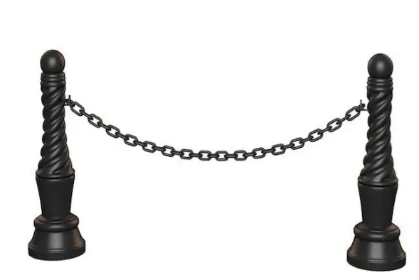 Чугунный тротуарный столбик М1