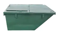 Металлический контейнер 4 м³ лодочка Коричневый