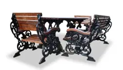 Комплект садовой мебели чугунный «Флора» 1,5 м