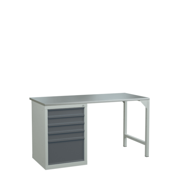 Верстак 1500 с тумбой с выдвижными ящиками [17304]