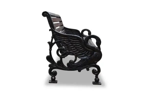 Скамейка чугунная «Лебеди» 1,8 м