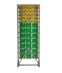 Стойка Стелла-техник односторонняя D1-05-00-07 с ящиками, 2020х735 мм