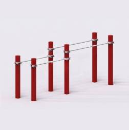 Брусья двойные для отжиманий разноуровневые