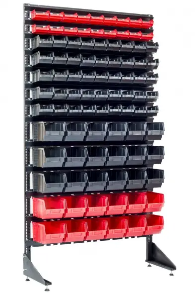 Стеллаж с пластиковыми ящиками 1801-2/5/5 CH-K