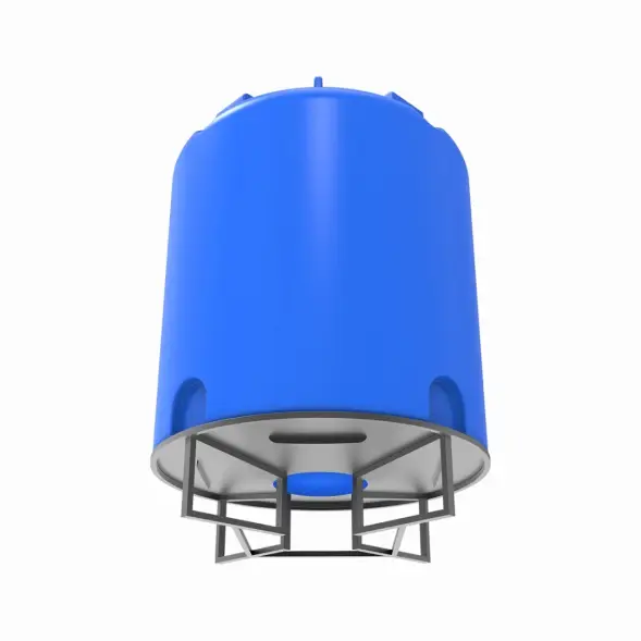 Емкость TR 10000 л синяя на основании для полного слива F