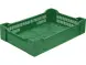 Ящик пластиковый перфорированный, 600x400x135 мм, 32,4 л, зеленый [119]