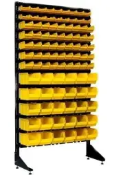 Стеллаж с пластиковыми ящиками 1801-2/5/5 G