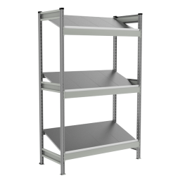 Стеллаж металлический СТ-023 2000x1200x585 с наклонными полками [13708]