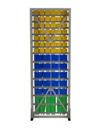 Стойка Стелла-техник односторонняя D1-07-05-02 с ящиками, 2020х735 мм