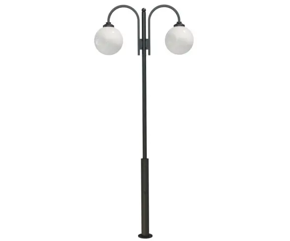 Стальной фонарный столб Т-05-2 со светильником 4,76 м