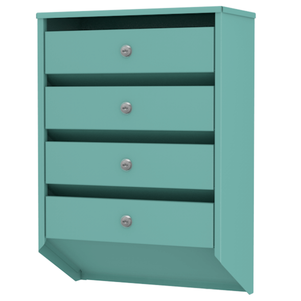 Ящик почтовый 4-секционный серия Базис Премиум [11912]