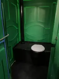 МТК в СБОРЕ Стандарт (2.5) бак со стульчаком и откидной крышкой, цвет зеленый