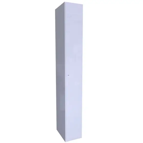 Металлический шкаф ХПГ 8 для СИЗ и противогазов 1870x260x380 мм с дверью Светло-серый