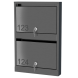 Ящик почтовый из нержавеющей стали серии Слим 2x1 [11716]