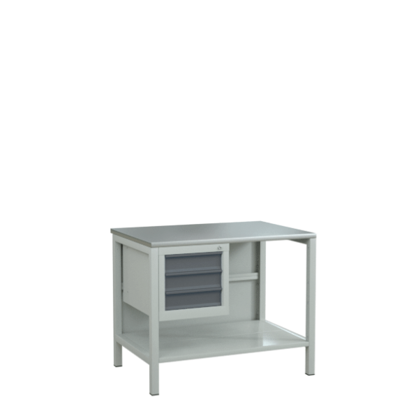 Верстак 1000 с подвесной тумбой с 3 выдвижными ящиками [17217]