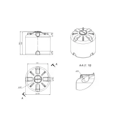 Емкость TR 3000 усиленная под плотность до 1.2 г/см3 синий