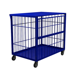 Сетчатый шкаф (контейнер) на колесах для склада КТМ 6 [10418]