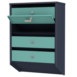 Ящик почтовый 4-секционный серия Базис Премиум [11918]