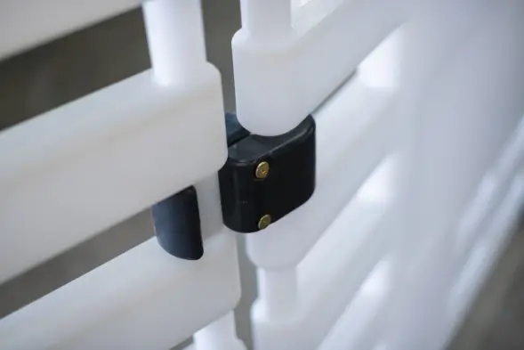 Ограждение барьерное «ARGO» с пластиковыми опорами желтый