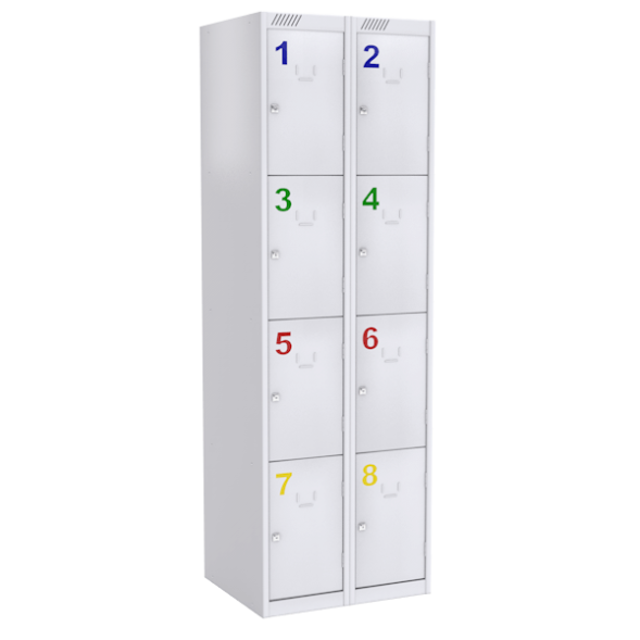 Шкаф для сумок металлический сборный на 8 ячеек [13118]