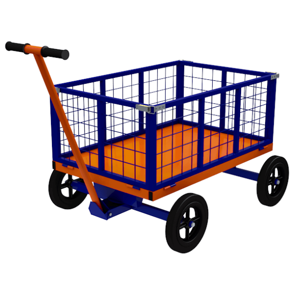 Тележка с поворотной осью с сетчатыми бортами ТПОБ 2 С [16419]