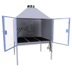 Шкаф для аккумуляторов ШМА-05-02 800x660x1300 мм Синий