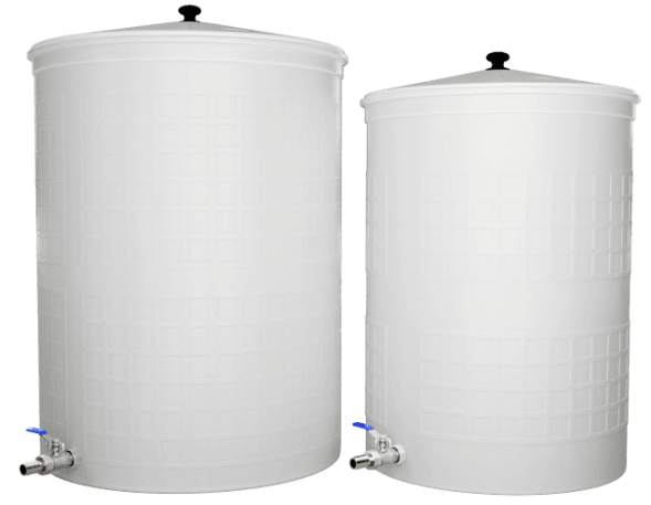 Бочка пластиковая садовая для дождевой воды и полива, 300л, белый [383]