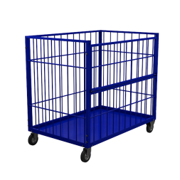 Сетчатый шкаф (контейнер) на колесах для склада КТМ 6 [10419]