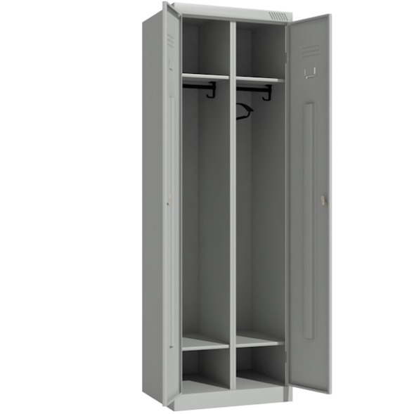 Двустворчатый шкаф с полками для обуви и головных уборов [13019]