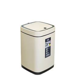 Сенсорное ведро EKO, 15 литров, Бежевый (Перезаряжаемое)