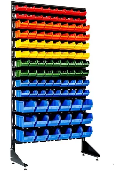 Стеллаж с пластиковыми ящиками 1801-2/8/3 CH-G
