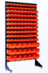 Стеллаж с пластиковыми ящиками 1801-2/8/3 CH-G