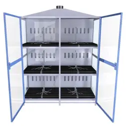 Шкаф для аккумуляторов ШМА-06-03 1340x810x1850 мм Синий