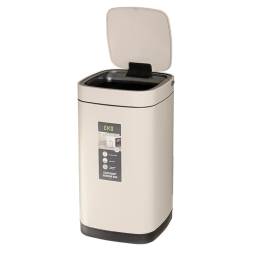 Сенсорное ведро EKO, 30 литров, Бежевый (Перезаряжаемое)