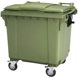 Мусорный контейнер 1100л. на колесах с опцией "крышка в крышке"