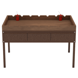 Стол для чистки оружия с ящиками [14924]