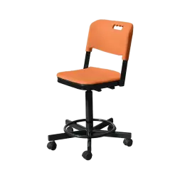 Лабораторный стул с пластиком КР19 оранжевый [10727]